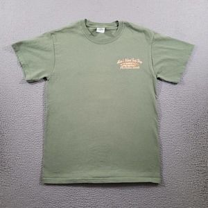 Alvins Island Surf Shop Shirt Mens Small Green Ft Walton Beach Surfer Beach Bum